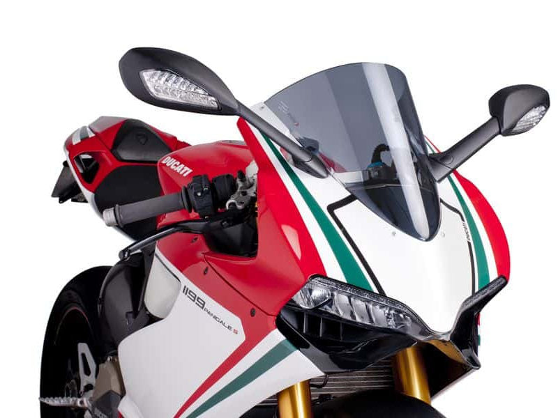 Puig R-Racer Screen In Clear for Ducati 1199 Panigale (12-14)