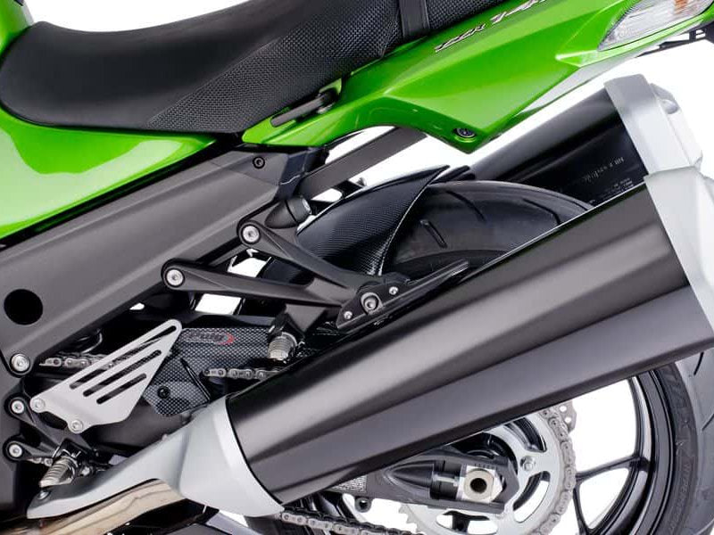 Puig Hugger In Matt Black for Kawasaki ZZR 1400 (12-20)