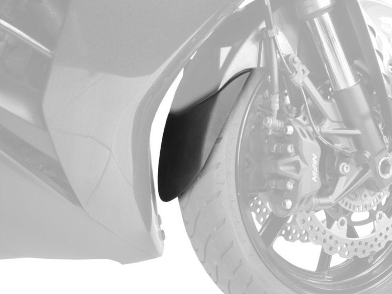 Puig Front Mudguard Extender In Black for Kawasaki ZZR 1400 (06-20)