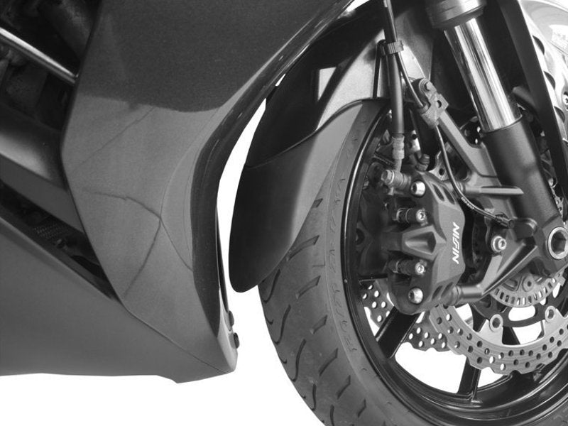Puig Front Mudguard Extender In Black for Kawasaki ZZR 1400 (06-20)