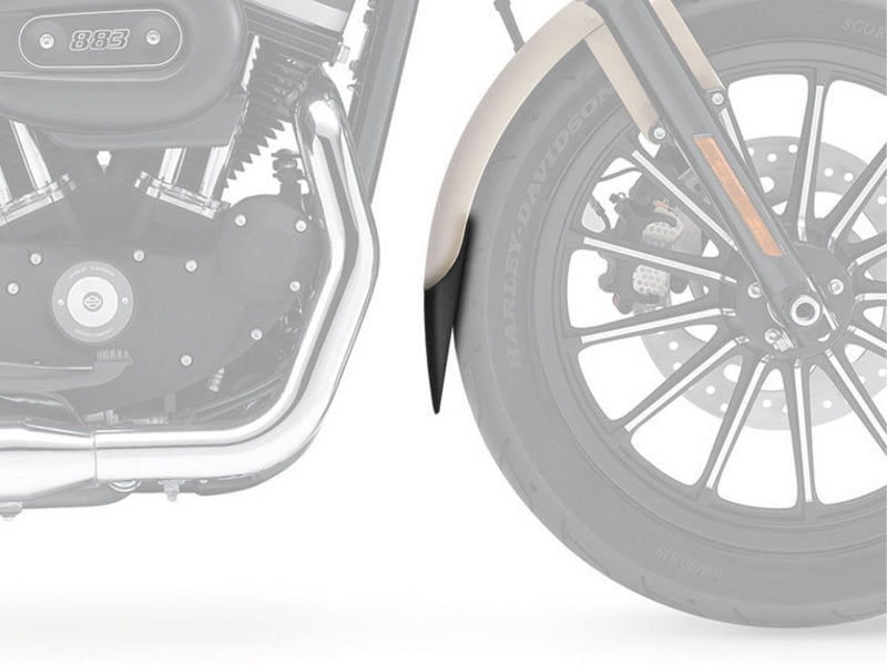 Puig Front Mudguard Extender In Black for Harley Davidson Dyna Street Bob FXDB (06-17)