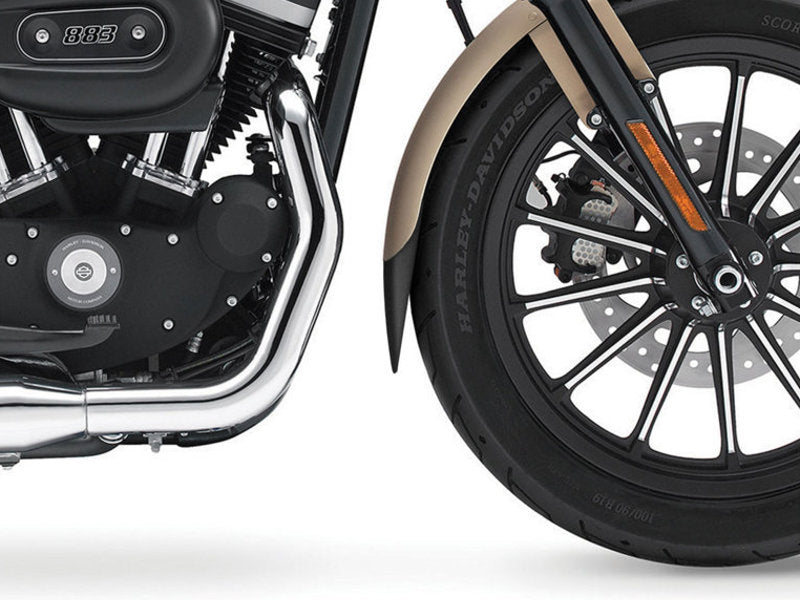 Puig Front Mudguard Extender In Black for Harley Davidson Dyna Super Glide Custom FXDC (05-14)