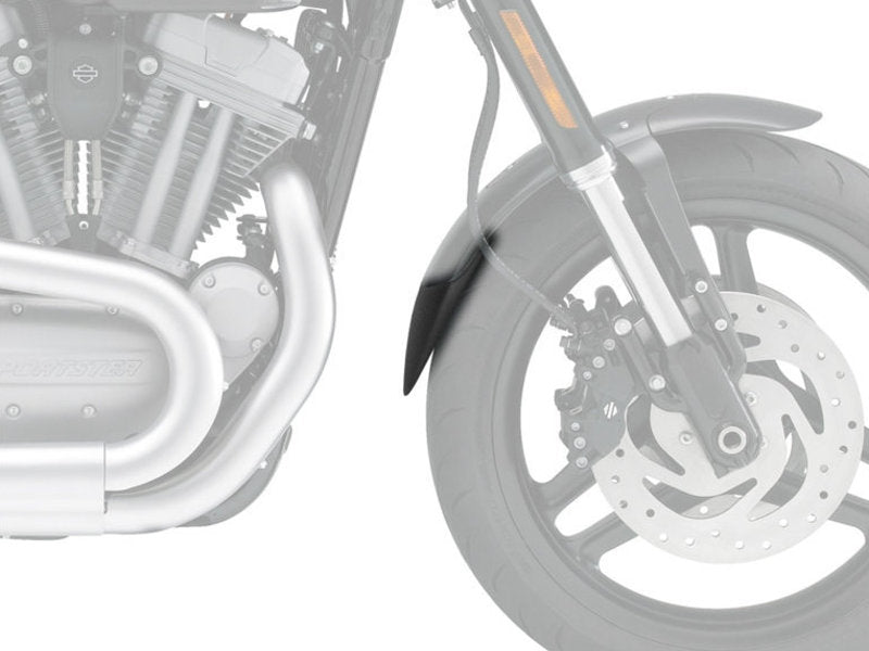 Puig Front Mudguard Extender In Black for Harley Davidson Sportster 1200 R XL1200X (11-13)
