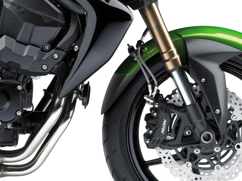 Puig Front Mudguard Extender In Black for Kawasaki Z750 R (11-12)
