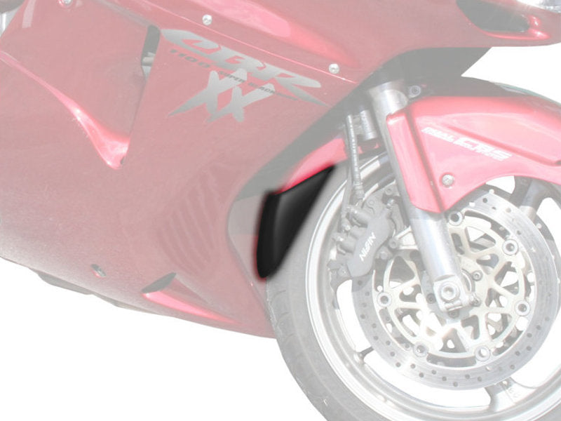 Puig Front Mudguard Extender In Black for Honda CBR1100 XX Blackbird (97-07)
