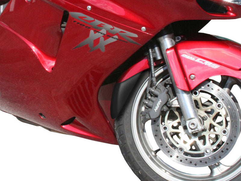 Puig Front Mudguard Extender In Black for Honda CBR1100 XX Blackbird (97-07)