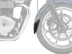 Puig Front Mudguard Extender In Black for Triumph Bonneville (09-15)