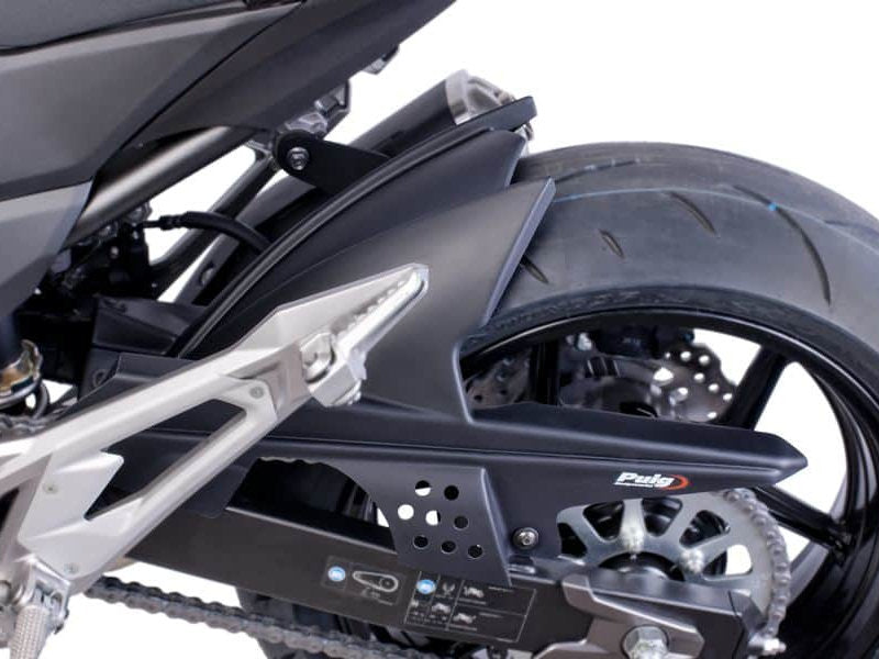 Puig Hugger In Matt Black for Kawasaki Z800 (13-16)