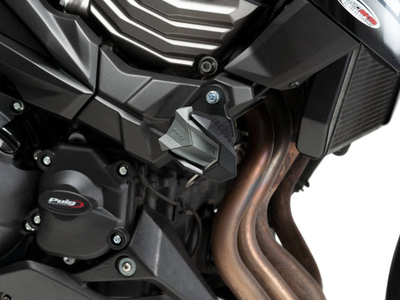 Puig R19 Frame Sliders In Black for Kawasaki Z800 E (13-16)
