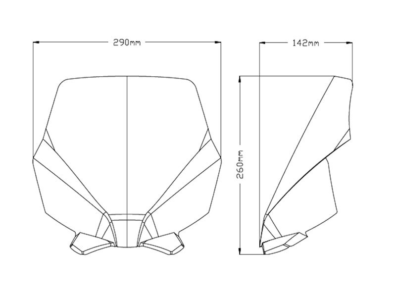 Puig New Generation Sport Screen In Clear for Ducati Monster 1200 (14-20)