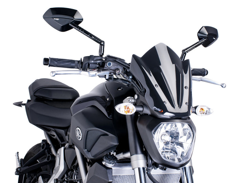 Puig New Generation Sport Screen In Clear for Yamaha MT-07 Moto Cage (14-17)