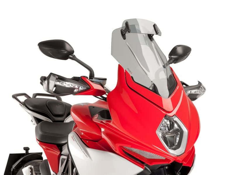 Puig Touring Screen With Extender In Light Smoke for MV Agusta Turismo Veloce 800 Lusso (15-20)