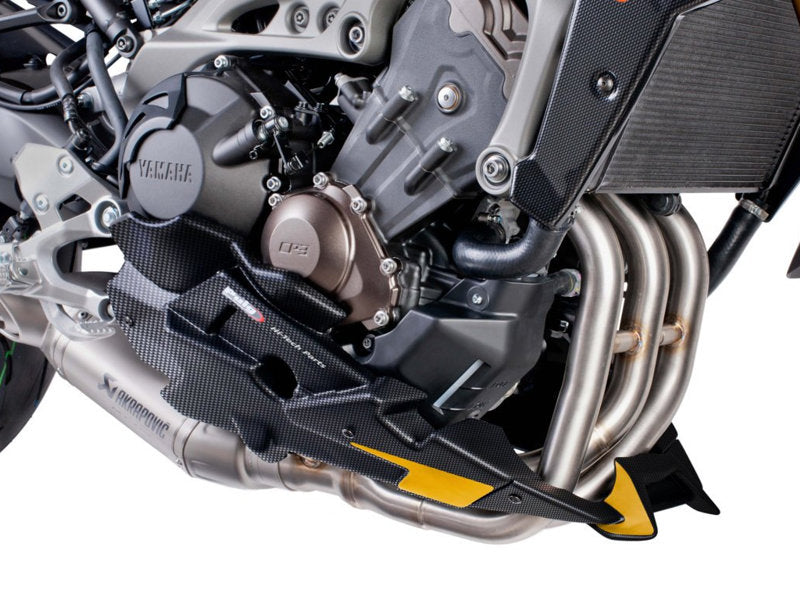 Puig Belly Pan In Carbon Look for Yamaha MT-09 Sport Tracker (13-16)