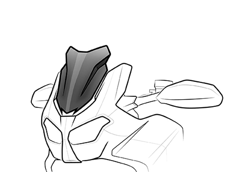 Puig Sport Screen In Clear for Ducati Multistrada 1200 (15-17)