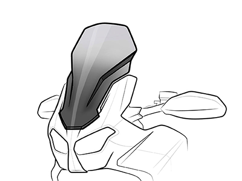 Puig Touring Screen In Clear for Ducati Multistrada V2 S (22-24)