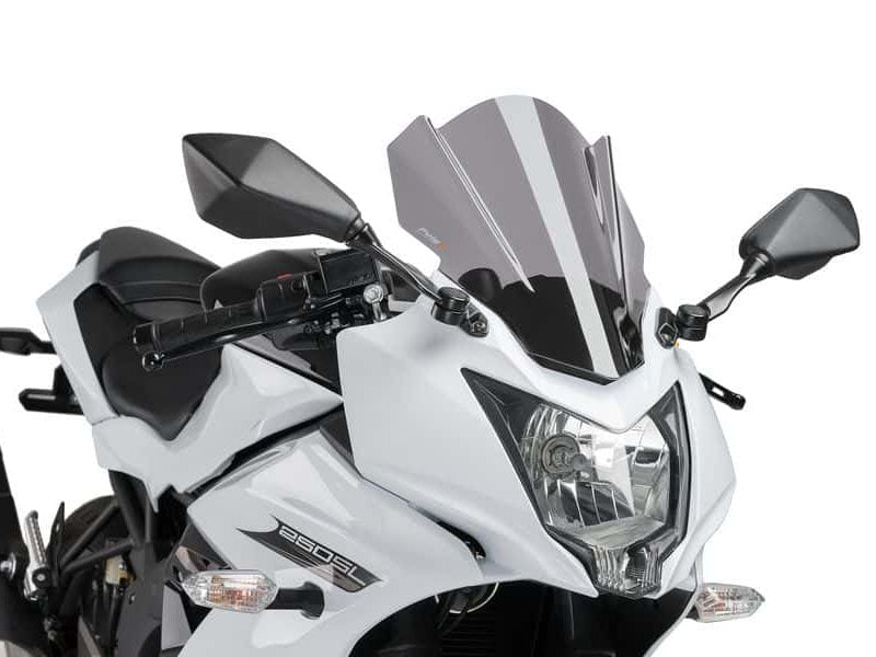Puig Z-Racing Screen In Dark Smoke for Kawasaki Ninja 250 SL (15-16)
