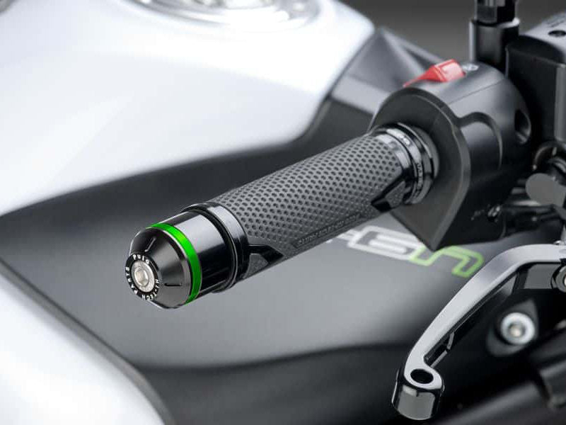 Puig Short Bar Ends With Inserts In Black for Kawasaki ZX-10R Ninja Performance (16-18)