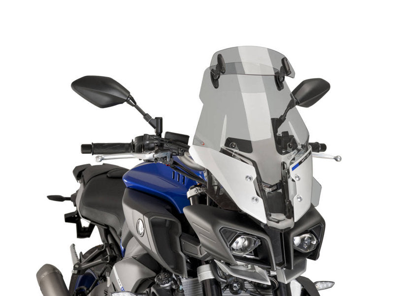 Puig Touring Plus Screen With Extender In Light Smoke for Yamaha MT-10 SP (17-21)