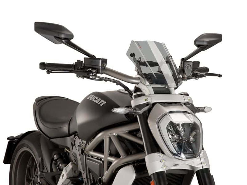Puig New Generation Adjustable Screen In Clear for Ducati XDiavel Dark (21-24)