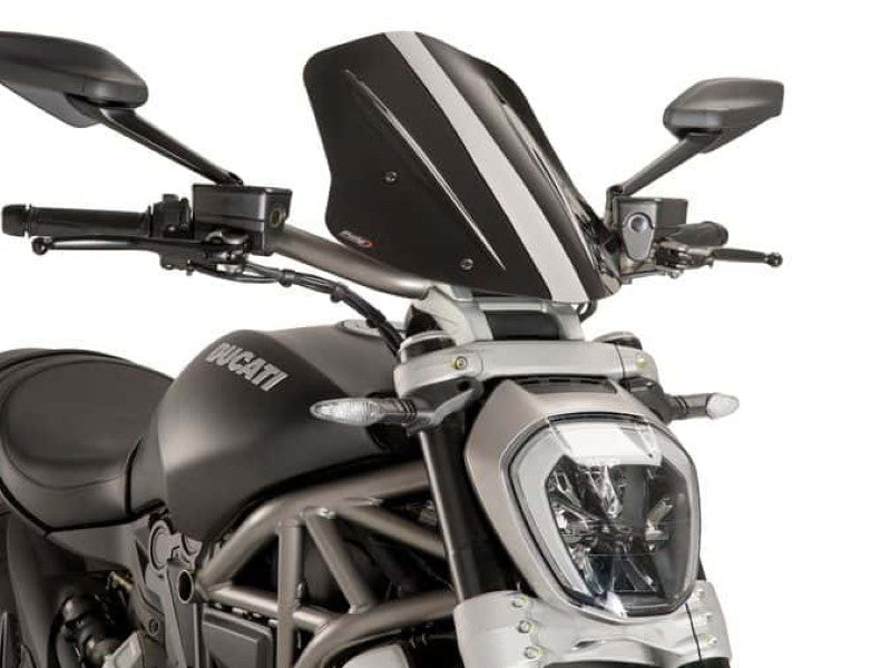 Puig New Generation Adjustable Screen for Ducati XDiavel Black Star (21-23)
