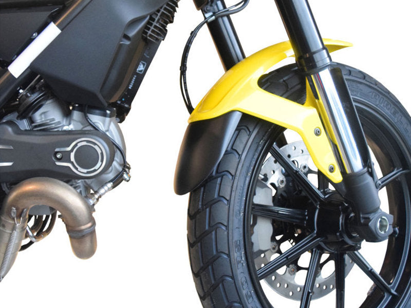 Puig Front Mudguard Extender In Black for Ducati Scrambler Sixty2 (16-20)