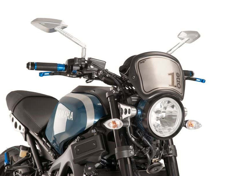 Puig Retro Fly Screen In Matt Black for Yamaha XSR 900 (16-21)