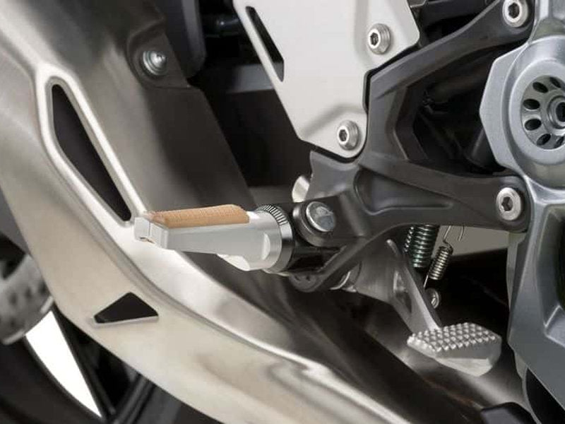 Puig Vintage Footpegs In Black for Honda CB650 R Neo Sports Cafe (19-25)