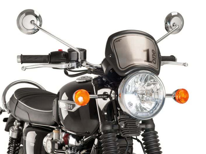 Puig Retro Fly Screen for Triumph Bonneville T120 Black (21-24)