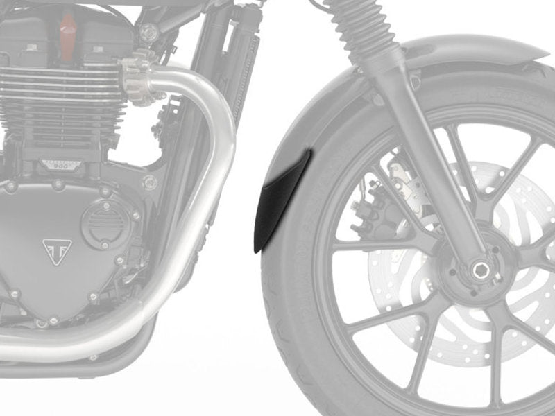 Puig Front Mudguard Extender In Black for Triumph Street Cup (17-23)