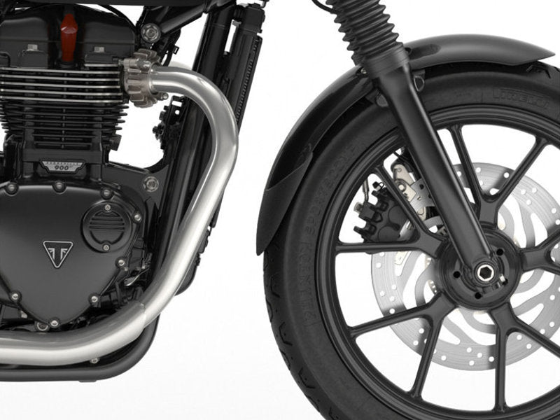 Puig Front Mudguard Extender In Black for Triumph Street Twin Gold Line 900 (21-22)