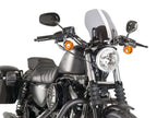 Puig New Generation Touring Screen In Clear for Harley Davidson Sportster 883 Iron XL883N (09-11)