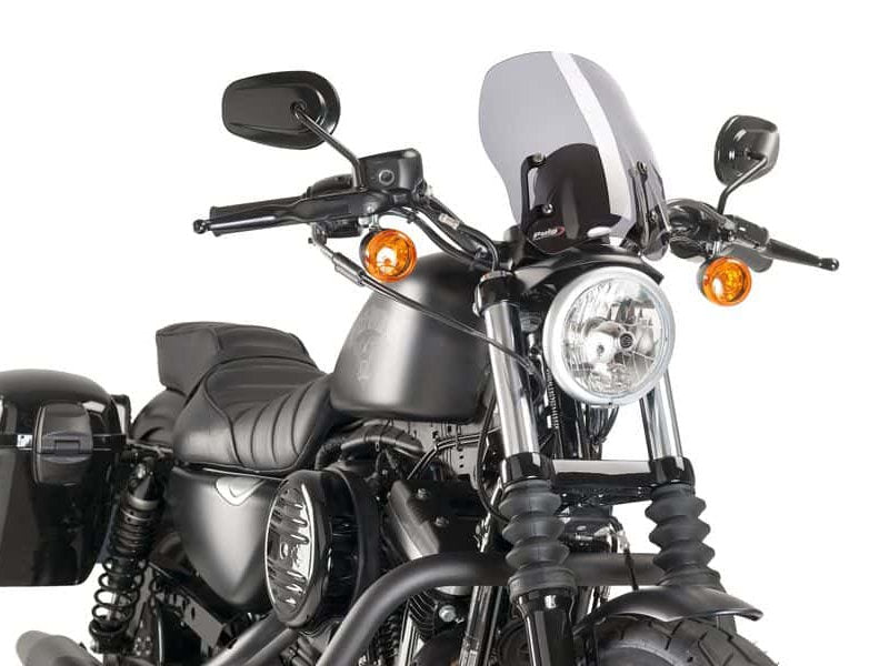Puig New Generation Touring Screen In Clear for Harley Davidson Sportster 883 Iron XL883N (09-11)
