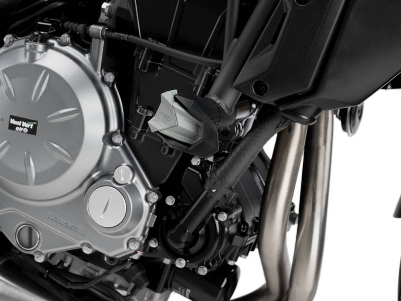 Puig R19 Frame Sliders In Black for Kawasaki Z650 (17-25)