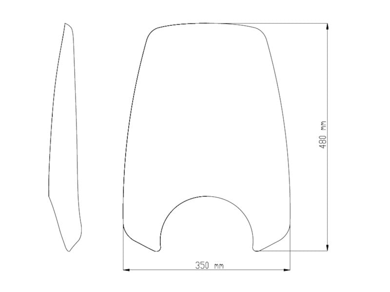 Puig New Generation Touring Screen In Clear for Yamaha XV 950 (14-20)