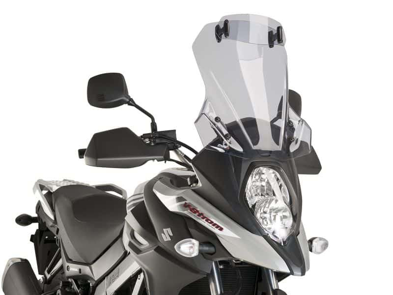 Puig Touring Screen With Extender In Light Smoke for Suzuki V-Strom 650 (17-25)