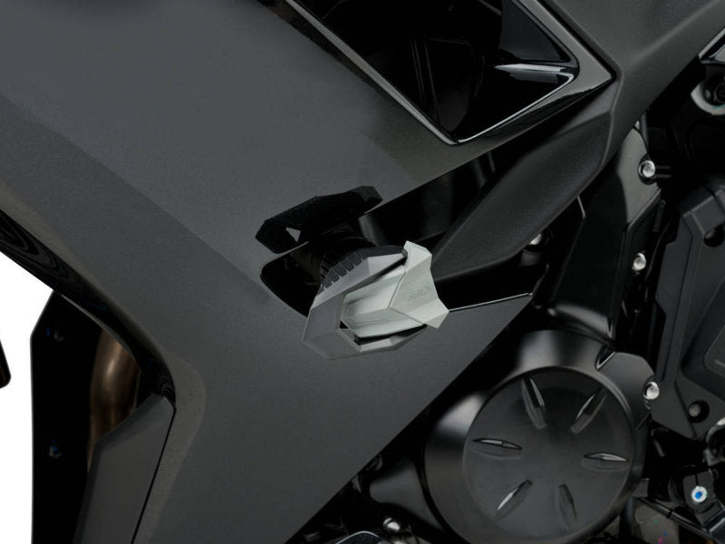 Puig R19 Frame Sliders In Black for Kawasaki Ninja 650 (17-25)