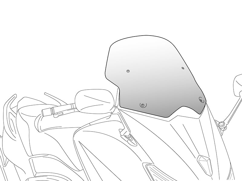 Puig V-Tech Line Sport Screen In Clear for Kymco AK 550 (17-23)
