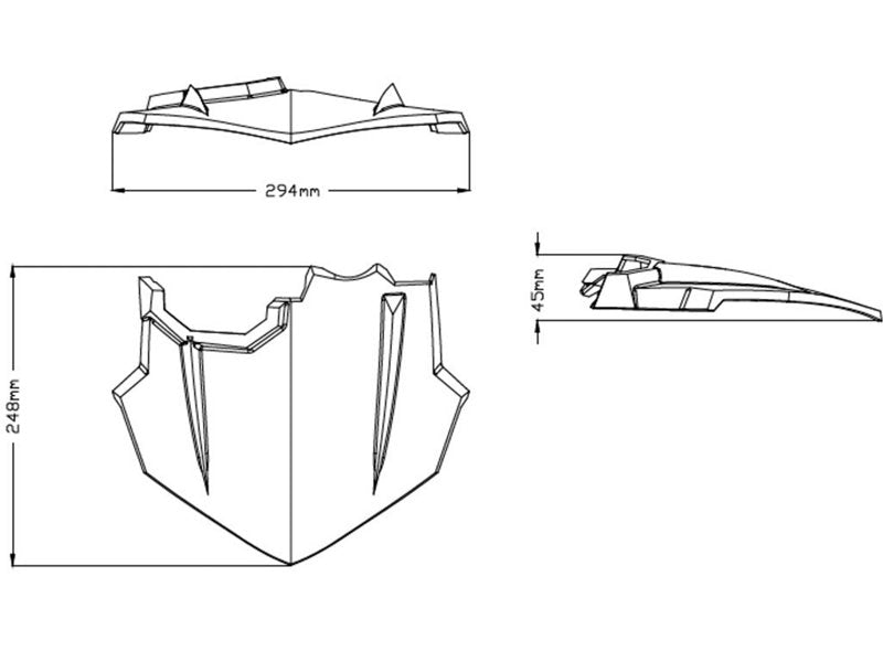 Puig New Generation Sport Screen In Matt Black for Yamaha MT-09 (17-20)