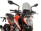 Puig New Generation Sport Screen In Clear for KTM 125 Duke (17-23)