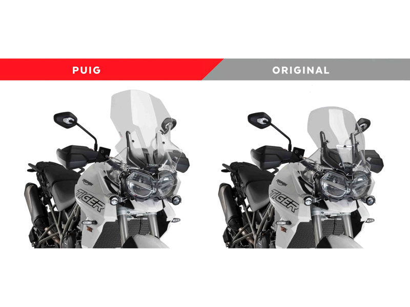Puig Touring Screen In Light Smoke for Triumph Tiger 800 XCA (18-19)