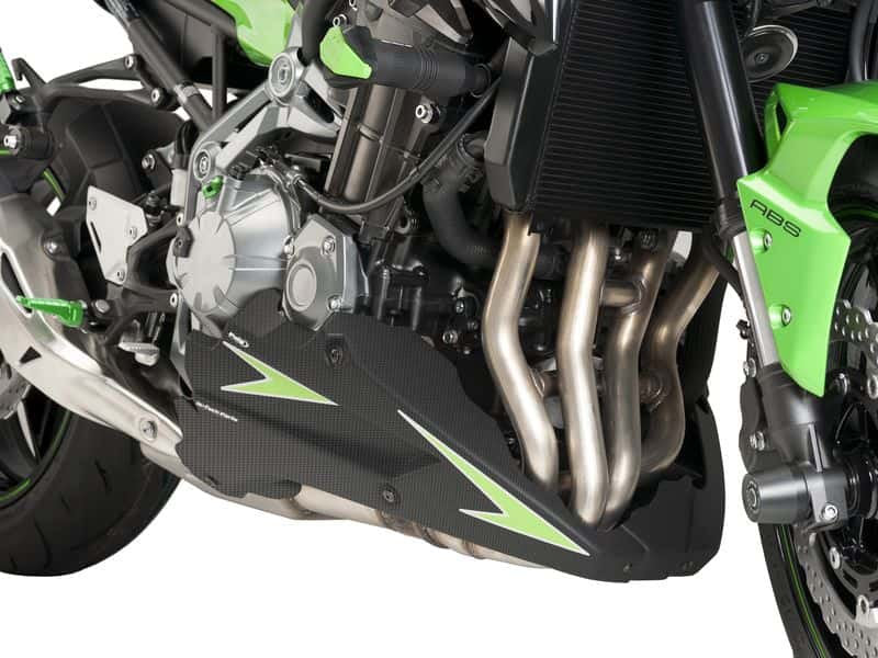 Puig Belly Pan In Matt Black for Kawasaki Z900 (17-24)