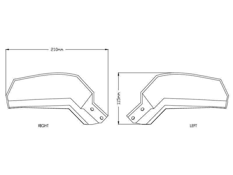 Puig Handguard Extensions In Clear for Yamaha Tracer 900 (18-20)