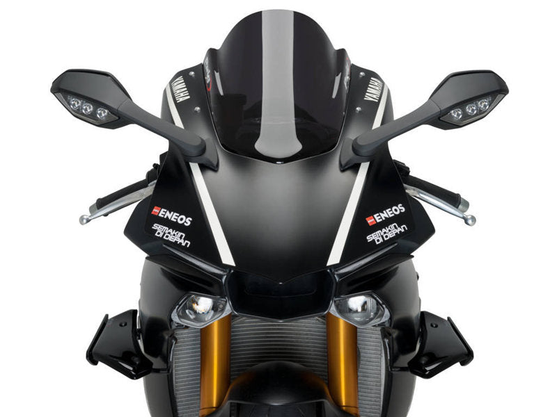 Puig Sport Downforce Spoilers In Black for Yamaha YZF R1 M (16-19)