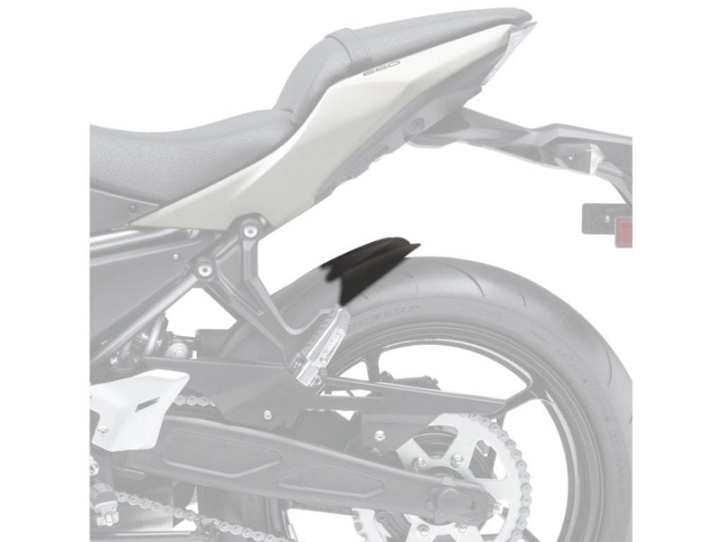 Puig Rear Mudguard Extender In Matt Black for Kawasaki Z650 (17-25)