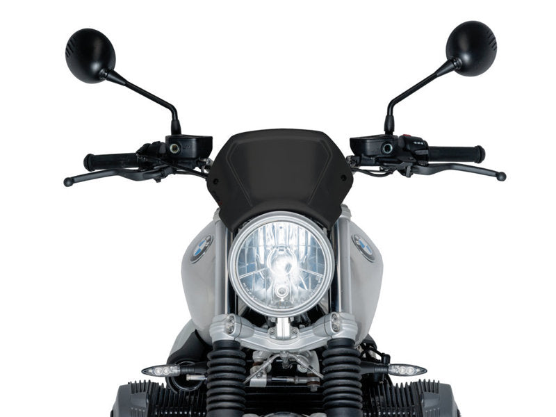 Puig Aluminium Fly Screen In Black for BMW R Nine T Urban G/S (21-24)