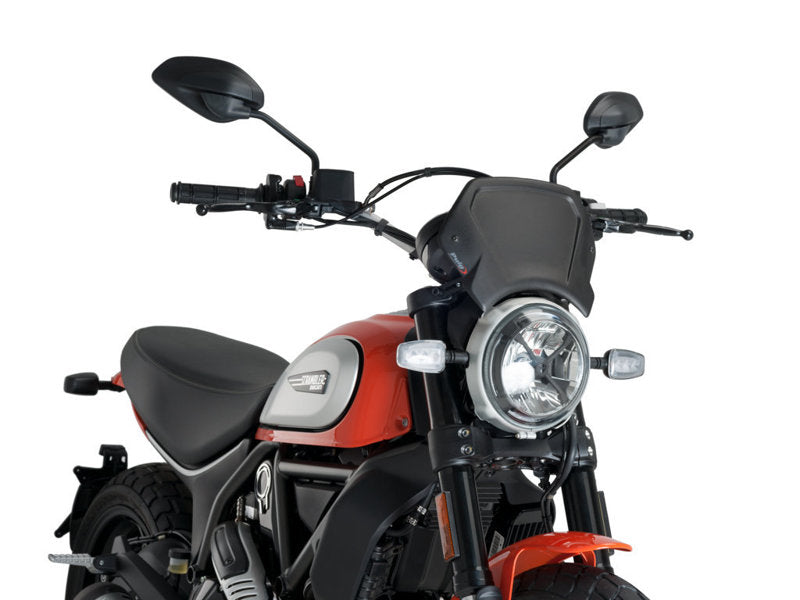 Puig Aluminium Fly Screen for Ducati Scrambler Icon (15-22)