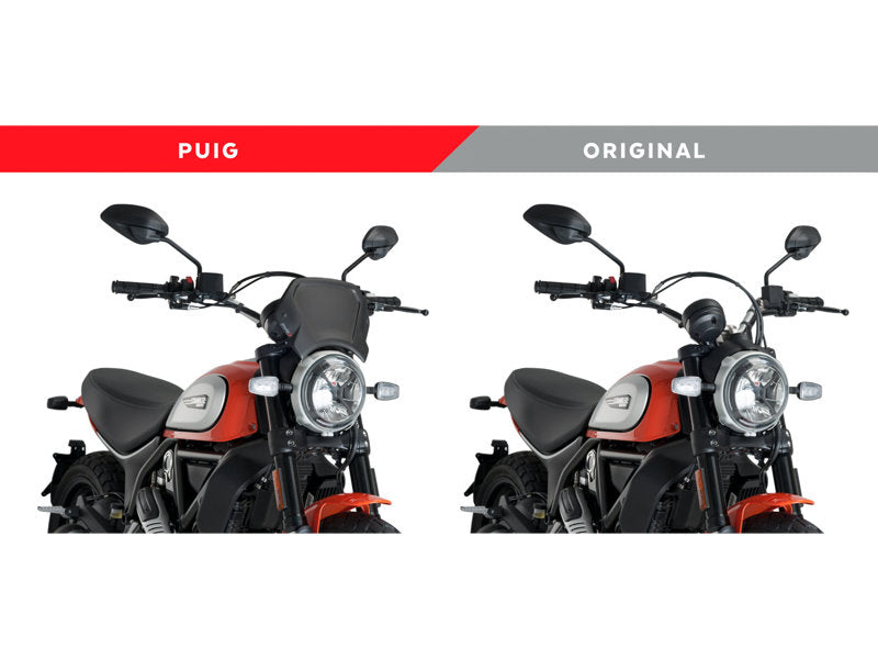 Puig Aluminium Fly Screen for Ducati Scrambler 800 Icon Dark (20-22)