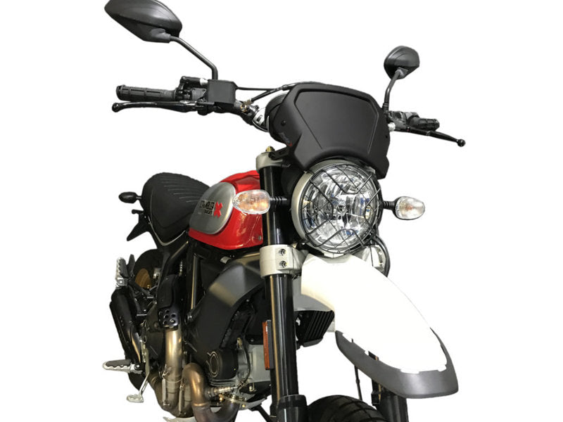 Puig Aluminium Fly Screen In Black for Ducati Scrambler Desert Sled (17-22)