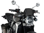 Puig Aluminium Fly Screen In Black for Honda CB650 R Neo Sports Cafe (19-23)