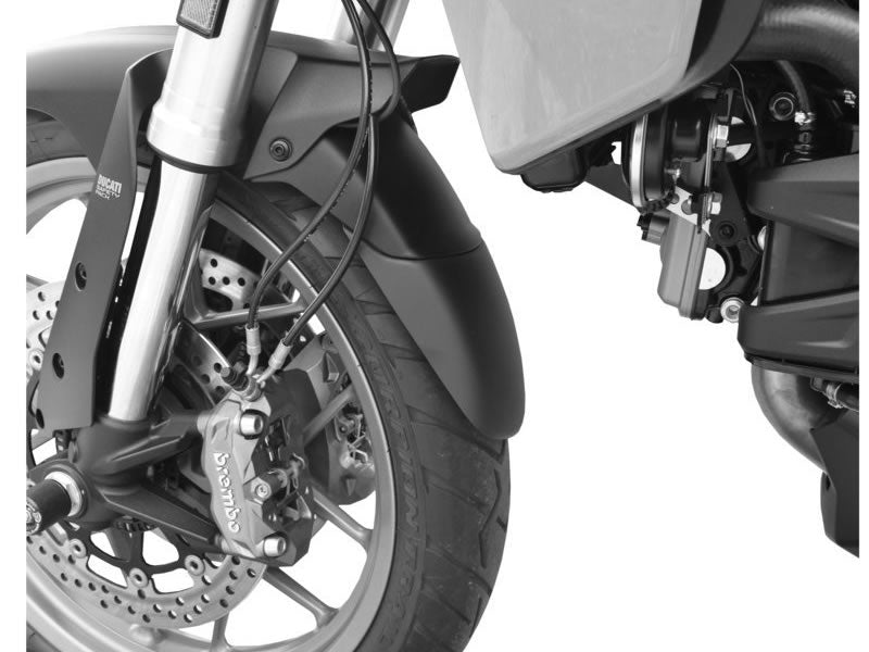 Puig Front Mudguard Extender In Black for Ducati Multistrada V2 S (22-25)